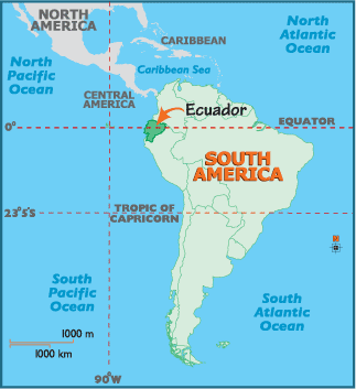 ecuador karte sud amerika